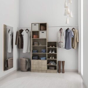 CLOSET LATITUD 2 CAJONES 88 x 188.5 x 39 cm